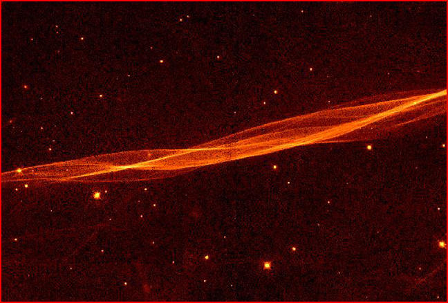 Filamentstrukturen im Weltall (Cygnus-Loop)